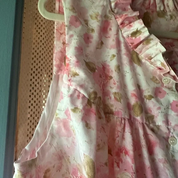 Vintage bedsheet romantic floral nightgown handmade cottage core XL - Picture 3 of 5